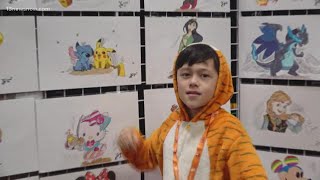 Autistic Tiger child artist debuts at New York Comic Con [upl. by Keriann]