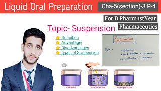 Suspensions  Definition  Classification  Cha5 P5  Pharmaceutics  D Pharm1stYear [upl. by Macario61]