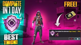 Get Free Premium Crates  Free 135 Achievement Points  Happy Clan Training Trick  PUBGM [upl. by Jenks]