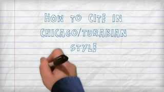 Citing  How to Cite in ChicagoTurabian Style A Three Minute Tutorial [upl. by Korff243]