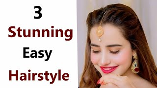 3 Easy Stunning hairstyle  New hairstyle  hairstyle for girls  stylish hairstyle [upl. by Atteniuq193]