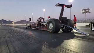 Nhra Vegas Divisional Twin turbo big block Top Dragster to the 1 spot [upl. by Margetts40]