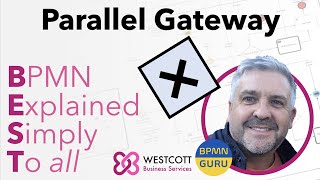 BPMN Tutorial  The Parallel Gateway Gateways Process Mapping Modelling using Gateways [upl. by Karon440]