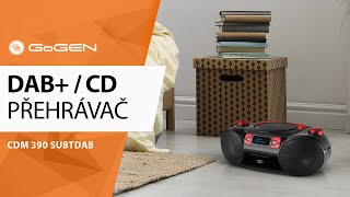 Produktové video GoGEN DAB rádio a CD přehrávač CDM390BTDAB [upl. by Maryl]