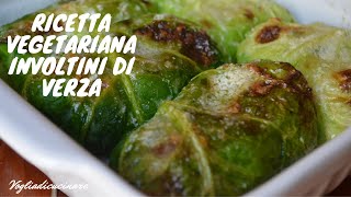 Ricetta vegetariana  Involtini di verza [upl. by Gates]