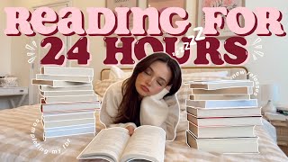 reading as many books as possible IN 24 HOURS… ⏱️☁️📖 spoiler free reading vlog [upl. by Aivan]