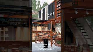 Container Cafe Design  Open Cafe Design cafeinteriordesign restaurantdesign containercafe [upl. by Lotsyrk]