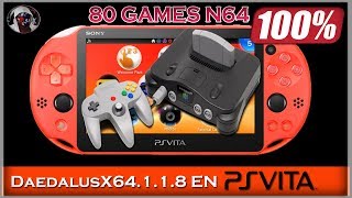 DaedalusX64 11780 JUEGOS N64 en PSVITA  Adrenaline psvita 370 Anonyku [upl. by Evelin]