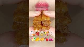 ASMR CLEAR EMOJI FOOD 🍜🫧👅🐚🍬🍃🌵🌽☁️🥯 이모지 먹방 sped up [upl. by Minsk]