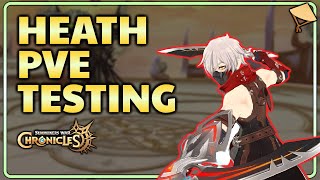 TESTING HEATH IN ALL PVE CONTENT  Summoners War Chronicles [upl. by Dallman]