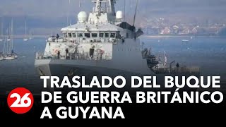 Venezuela  Traslado del buque de guerra británico a Guyana [upl. by Laurita]