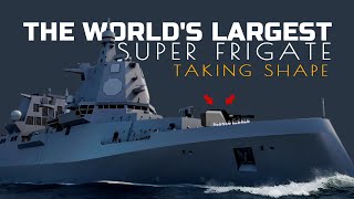 The Worlds Largest Super Frigate is Taking Shape  How Big and Powerful is the F127 Frigate [upl. by Joye]