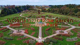 Victoria State Rose Garden Spring 2021 Werribee Park amp Mansion 4K  Autel Evo 2 Pro drone [upl. by Hausmann737]