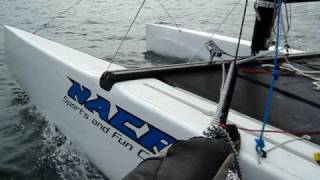 nacra 580 first sailing [upl. by Airdnoed]