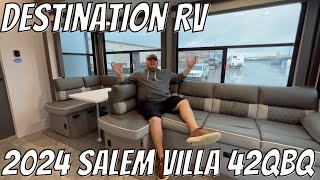 Destination Trailer  2024 Salem Villa 42QBQ  Bunks amp Outdoor Kitchen [upl. by Ainafetse]