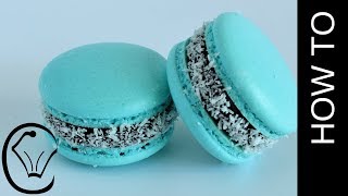 NO Resting  Bounty French Macarons with Chocolate and Coconut [upl. by Ydal]