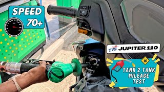 TVS Jupiter 110 Mileage Test On 70 Speed Full Video In Detail [upl. by Eiltan192]