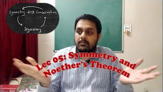 Classical Mechanics  Lec 05 Symmetry and Noethers Theorem [upl. by Aloz]