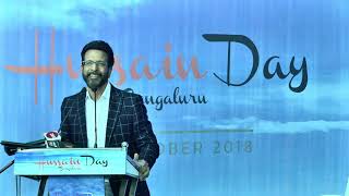 Mr Javed Jaffrey  Hussain Day 2018  Bengaluru [upl. by Fabron]