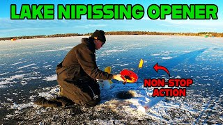 Lake Nipissing Walleye Opener 2024 Ice Fishing [upl. by Latoye]