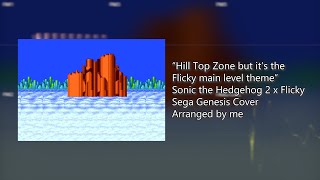 Hill Top Zone but its the Flicky main level theme Extended Loop [upl. by Dyun]