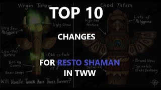 Top 10 Changes Resto Shaman Needs Before The War Within [upl. by Elleinad]