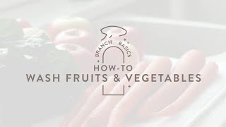 How to Wash Fresh Fruits and Vegetables [upl. by Linell]