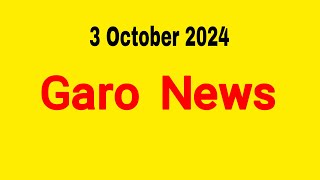 Garo News ÷ 3 October 2024  Garo AIR Shillong [upl. by Trilbie]