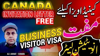 Canada business Visitor Visa Canada Visit Visa 2024  Canada invitation letter [upl. by Atiloj531]