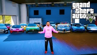 GTA 5 MOD VITA REALE DA CALCIATORE ⚽ 8  TUTTE LE AUTO DI LUSSO DI CRISTIANO RONALDO [upl. by Hannah820]