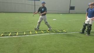 Ladder Block Drill for Baseball Catchers [upl. by Thorndike]