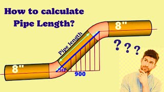 Pipe Length Calculation Easy Way How to find elbow length [upl. by Auohp]