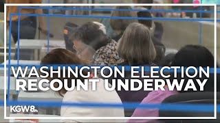 Manual election recount underway for Washington’s Public Lands Commissioner [upl. by Shutz930]