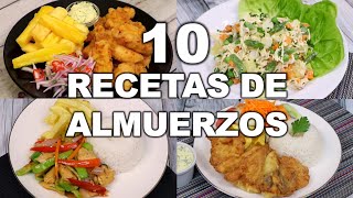 10 ALMUERZOS FÁCILES Y DELICIOSOS  Recetas peruanas  Sabroso [upl. by Castle]