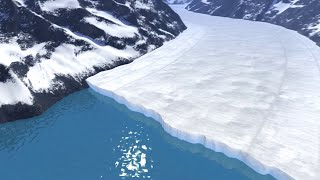 Animation How a Glacier Melts [upl. by Hgielra]