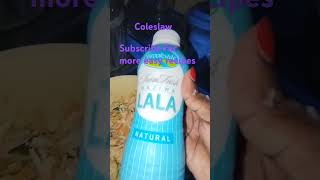 Easy homemade creamy coleslaw coleslawrecipe satisfying salads food viralvideo [upl. by Renata]