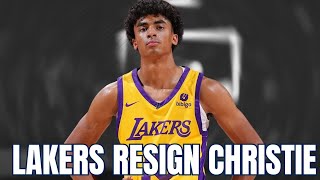 Lakers Resign Max Christie [upl. by Ateuqahs]