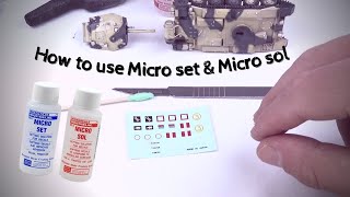 DECALS HOW to use MICRO SET amp MICRO SOLtutorial decal [upl. by Wolgast]