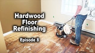 Refinishing Hardwood Floor  Primary Bedroom Remodel  Episode 8 [upl. by Scoles]