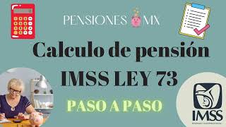 🔴CALCULA TU PENSIÓN del IMSS ley 73 paso a paso [upl. by Shanley]