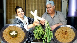 Mooli Ka Paratha  Mooli Paratha  Radish Recipes [upl. by Nylrak]