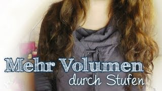 Stufen schneiden für mehr Volumen [upl. by Atteuqnas]