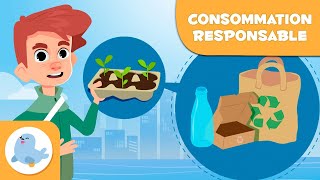 Consommation responsable pour enfants  Les trois R  réduire réutiliser et recycler [upl. by Atiuqes]