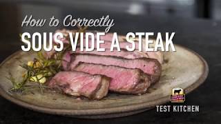 How to Sous Vide a New York Strip Steak Recipe [upl. by Belia]