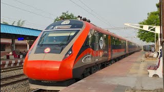 Vande bharat Neelachal Express South Bihar Express skip in high speed [upl. by Ancelin487]