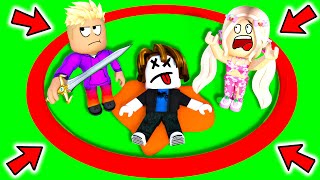 KÜÇÜK DAİRENİN İÇİNDE HAYATTA KALAN KAZANIR 😱  ROBLOX Dont leave the circle [upl. by Hsetirp]