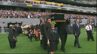 One final haka as New Zealand bids emotional farewell to Jonah Lomu [upl. by Ninetta563]