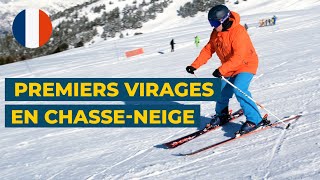 Premiers virages en chasseneige  Apprends à skier  Conseils [upl. by Minsat735]