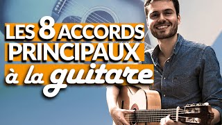 DEBUTANT  8 accords de guitare à APPRENDRE  TUTO GUITARE débutant [upl. by Munmro713]