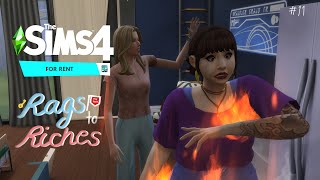 เมื่อผู้เช่าเผาบ้าน 🏡🔥the sims 4 rags to riches for rent ep11 [upl. by Ignacia900]